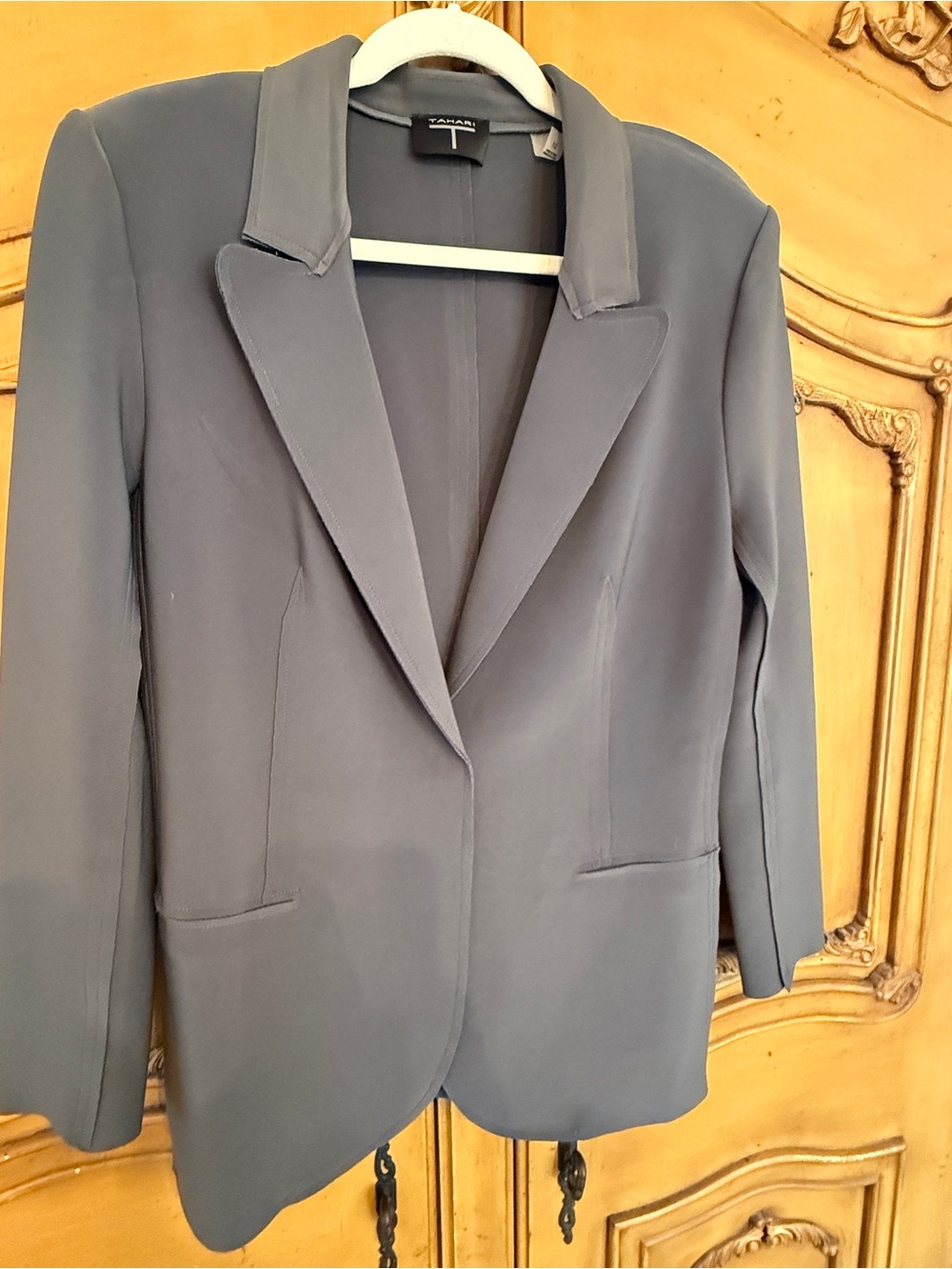 Tahari Charcoal Gray Women's Tailored Blazer - Picture 9 of 9